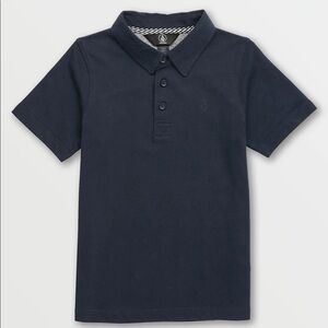 LITTLE BOYS WOWZER POLO - NAVY size 12/L Volcom